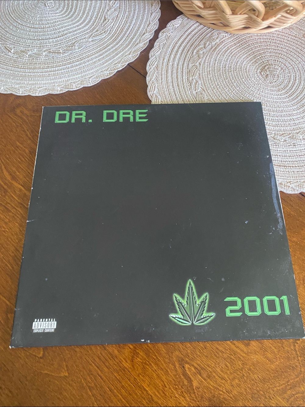 Dr. Dre 2001 Vinyl Album - Black with Neon Green Accents
